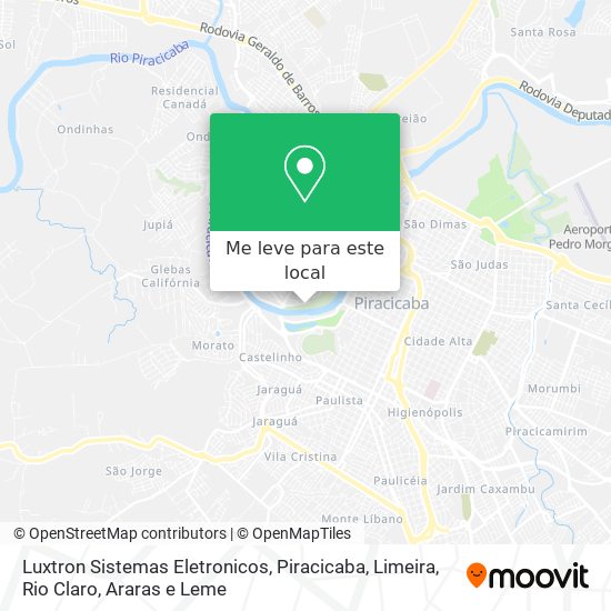 Luxtron Sistemas Eletronicos mapa