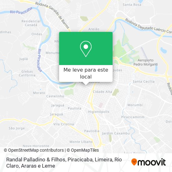Randal Palladino & Filhos mapa
