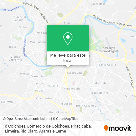 d'Colchoes Comercio de Colchoes mapa