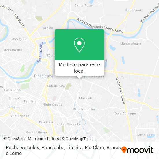 Rocha Veículos mapa
