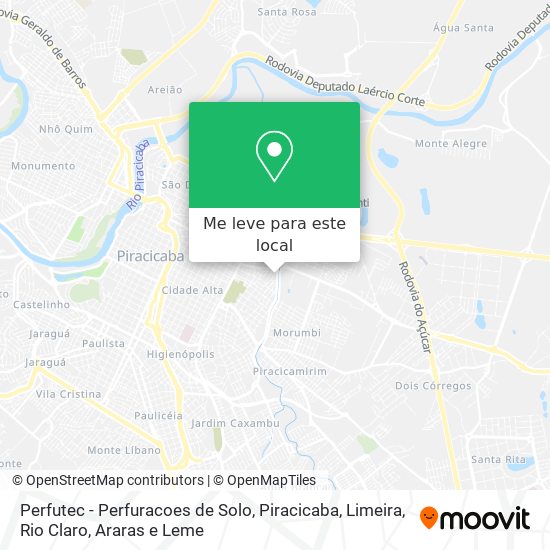 Perfutec - Perfuracoes de Solo mapa