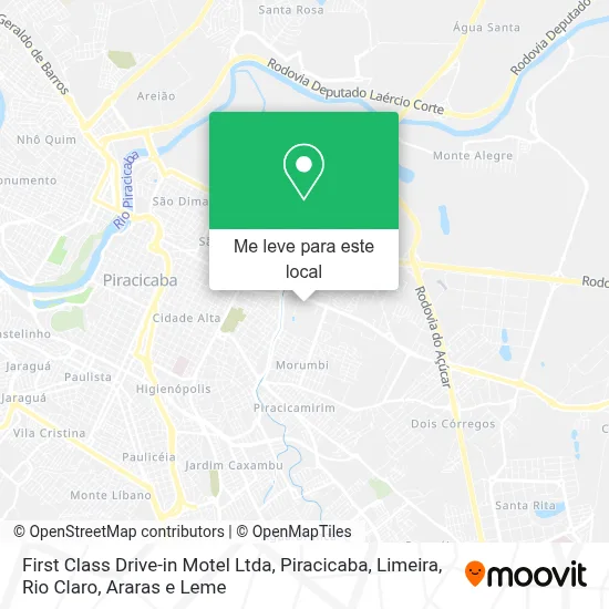 First Class Drive-in Motel Ltda mapa