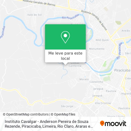 Instituto Cavalgar - Anderson Pereira de Souza Rezende mapa