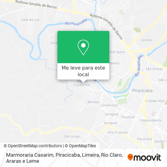 Marmoraria Casarim mapa