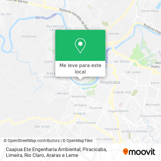 Caapua Ete Engenharia Ambiental mapa