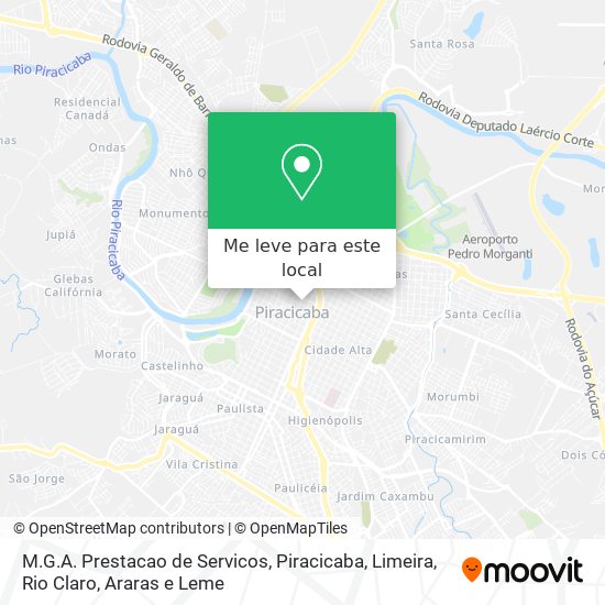 M.G.A. Prestacao de Servicos mapa