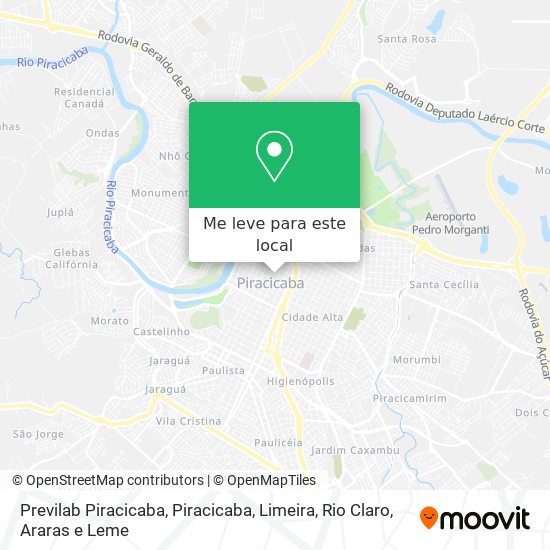 Previlab Piracicaba mapa