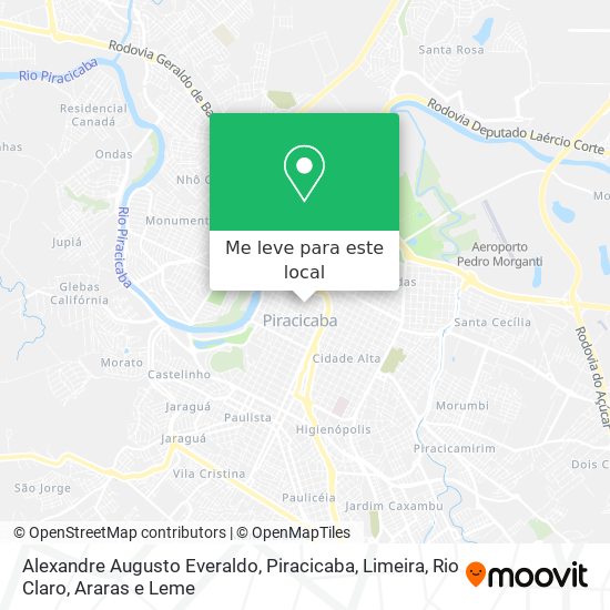 Alexandre Augusto Everaldo mapa