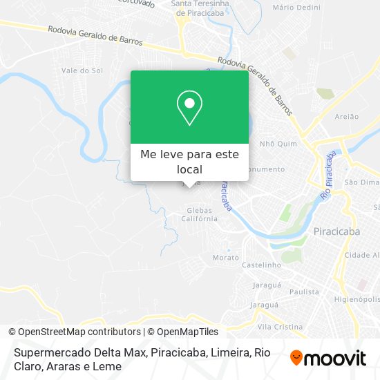 Supermercado Delta Max mapa