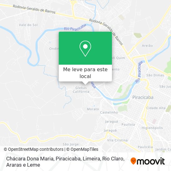Chácara Dona Maria mapa