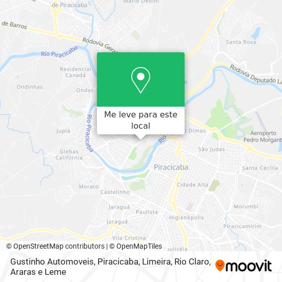 Gustinho Automoveis mapa