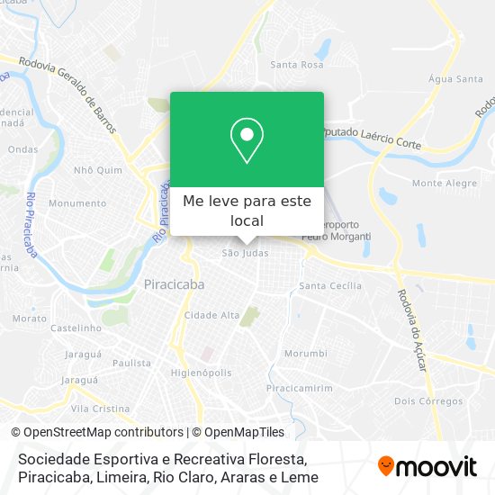 Sociedade Esportiva e Recreativa Floresta mapa