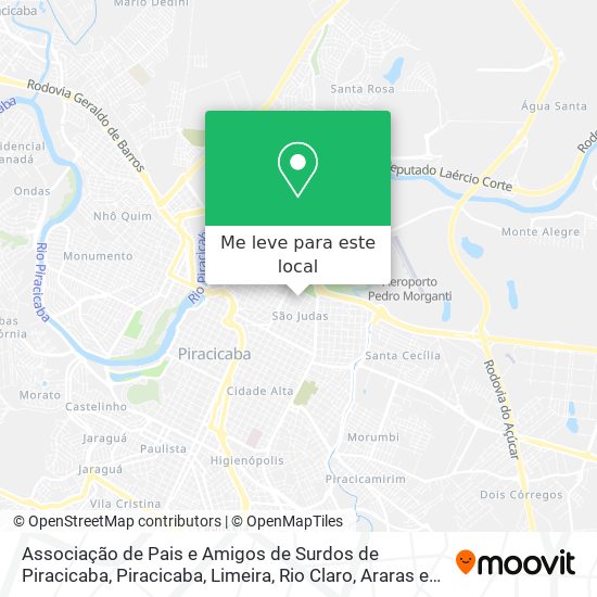 Associação de Pais e Amigos de Surdos de Piracicaba mapa