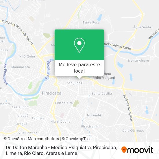 Dr. Dalton Maranha - Médico Psiquiatra mapa