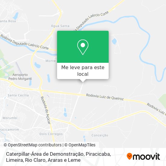 Caterpillar-Área de Demonstração mapa