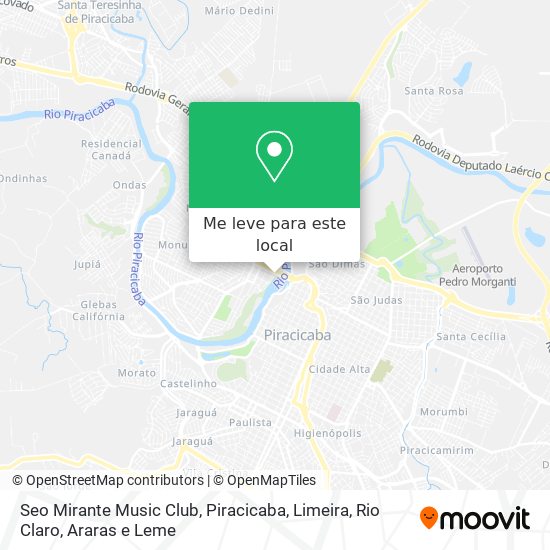 Seo Mirante Music Club mapa