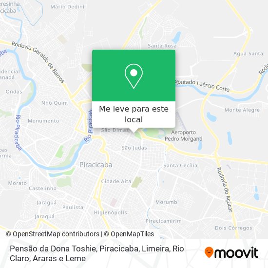 Pensão da Dona Toshie mapa