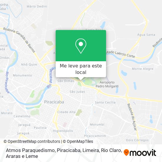 Atmos Paraquedismo mapa