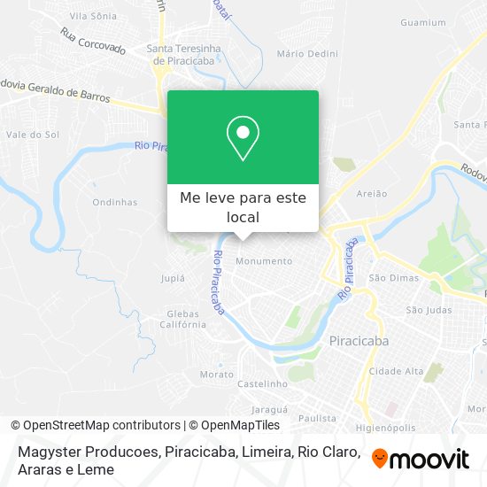 Magyster Producoes mapa
