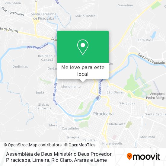 Assembléia de Deus Ministério Deus Provedor mapa