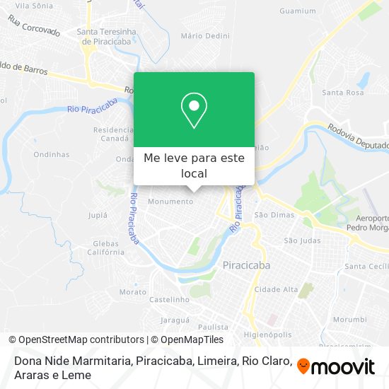 Dona Nide Marmitaria mapa