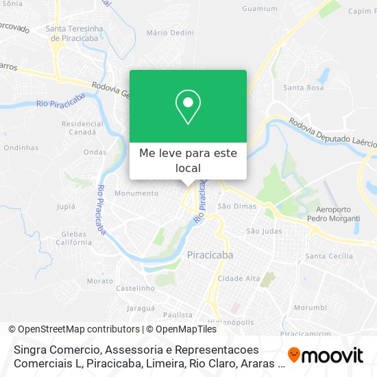 Singra Comercio, Assessoria e Representacoes Comerciais L mapa