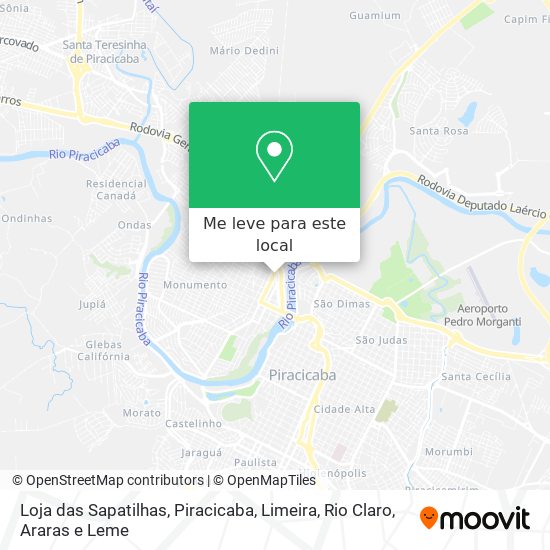 Loja das Sapatilhas mapa