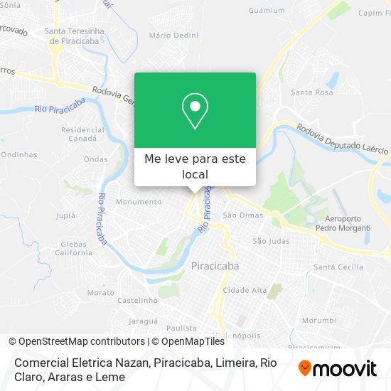 Comercial Eletrica Nazan mapa