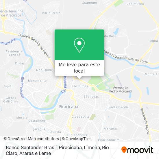 Banco Santander Brasil mapa
