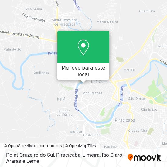 Point Cruzeiro do Sul mapa
