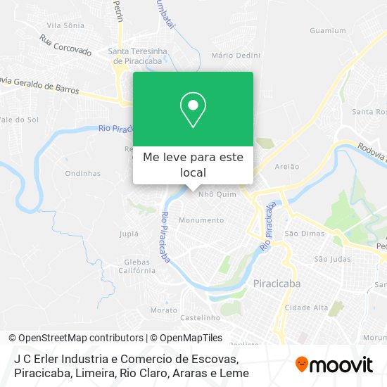 J C Erler Industria e Comercio de Escovas mapa