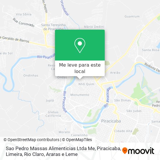 Sao Pedro Massas Alimenticias Ltda Me mapa