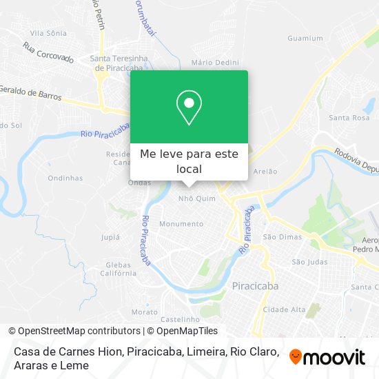 Casa de Carnes Hion mapa