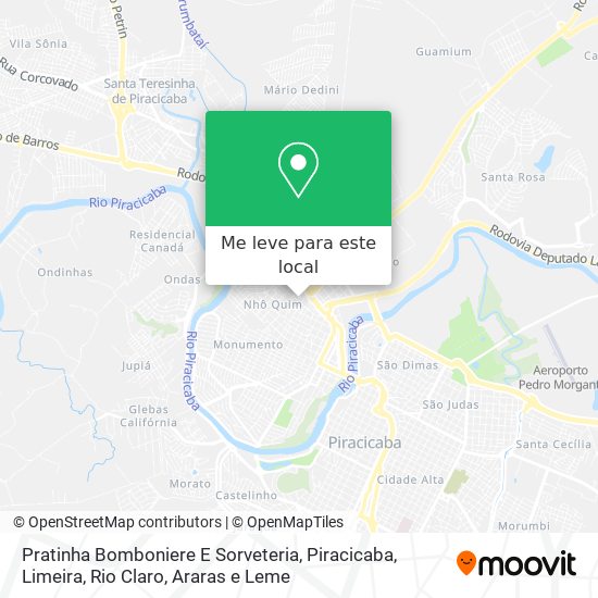 Pratinha Bomboniere E Sorveteria mapa