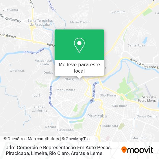 Jdm Comercio e Representacao Em Auto Pecas mapa