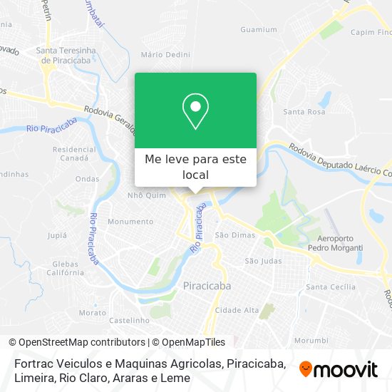 Fortrac Veiculos e Maquinas Agricolas mapa