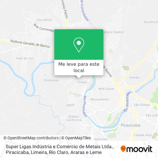 Super Ligas Indústria e Comércio de Metais Ltda. mapa