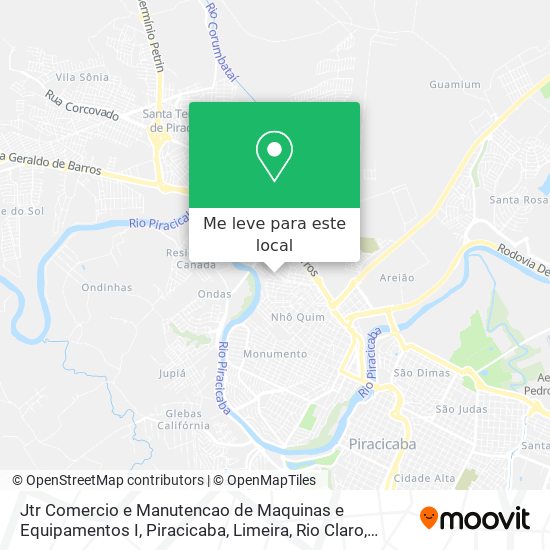 Jtr Comercio e Manutencao de Maquinas e Equipamentos I mapa