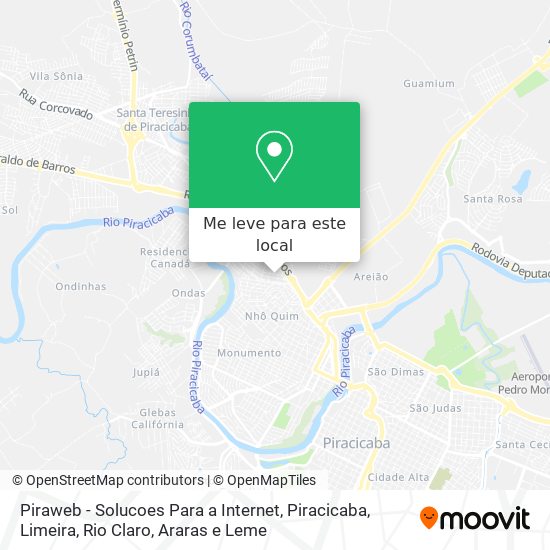 Piraweb - Solucoes Para a Internet mapa
