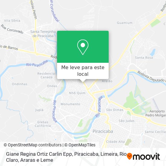 Giane Regina Ortiz Carlin Epp mapa
