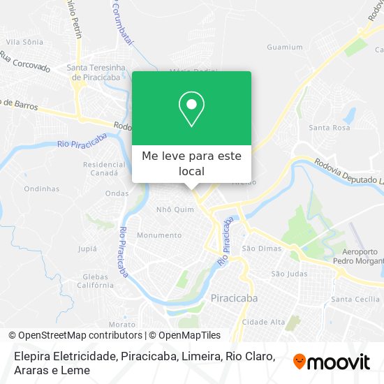 Elepira Eletricidade mapa