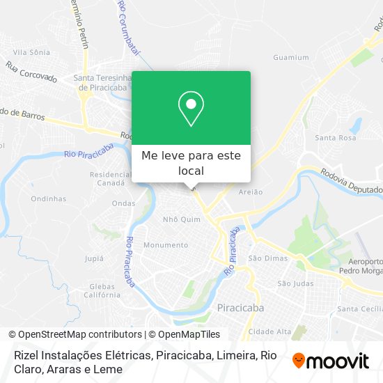 Rizel Instalações Elétricas mapa