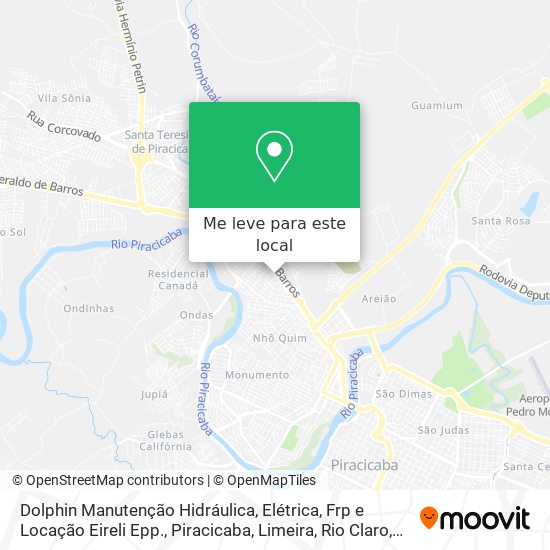 Dolphin Manutenção Hidráulica, Elétrica, Frp e Locação Eireli Epp. mapa