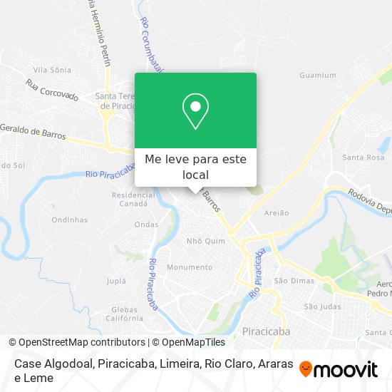 Case Algodoal mapa