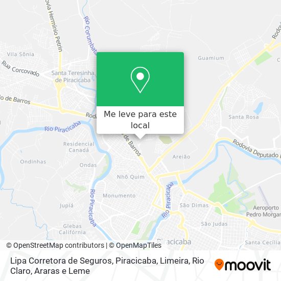 Lipa Corretora de Seguros mapa