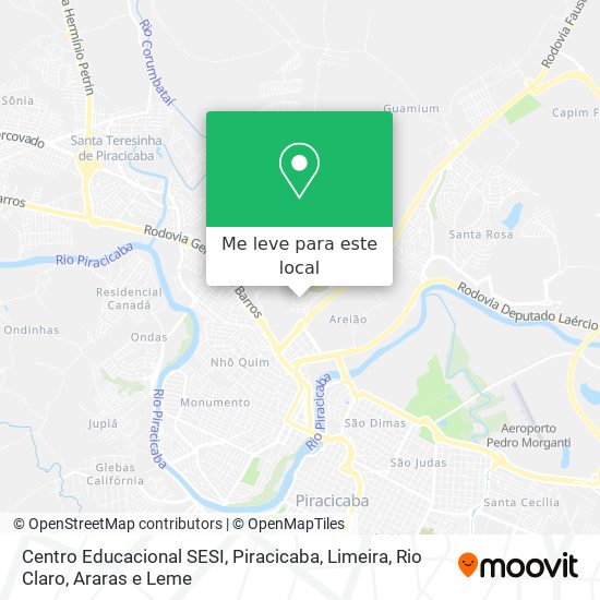 Centro Educacional SESI mapa