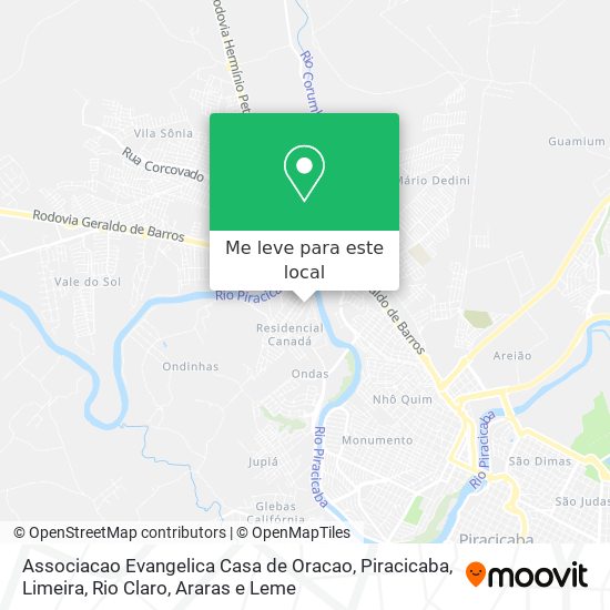 Associacao Evangelica Casa de Oracao mapa