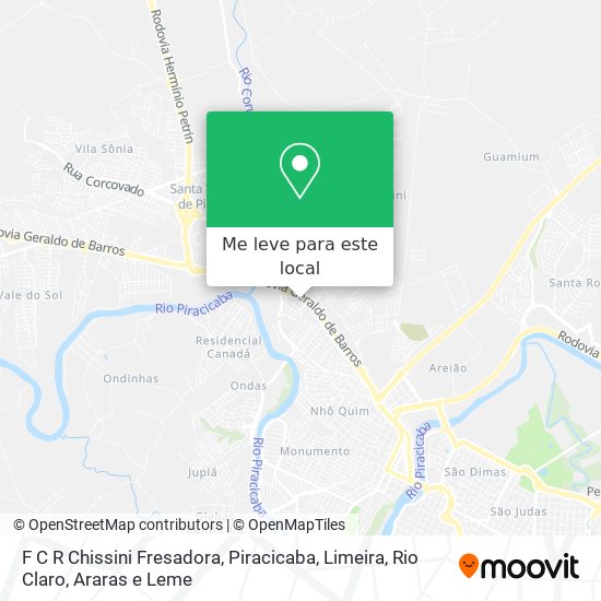 F C R Chissini Fresadora mapa