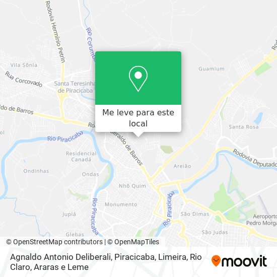 Agnaldo Antonio Deliberali mapa