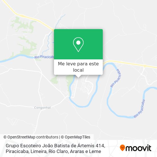 Grupo Escoteiro João Batista de Ártemis 414 mapa